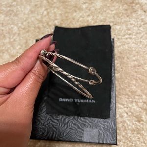 David Yurman White Crystal Bangles